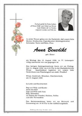 Benedikt Anna geb. Ebner G