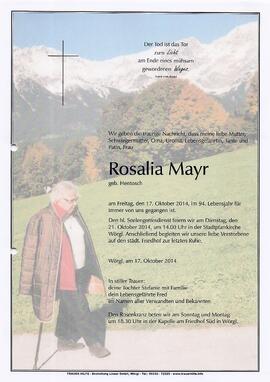 Mayr Rosalia geb. Hentosch G