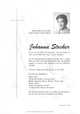 Stocker Johanna G