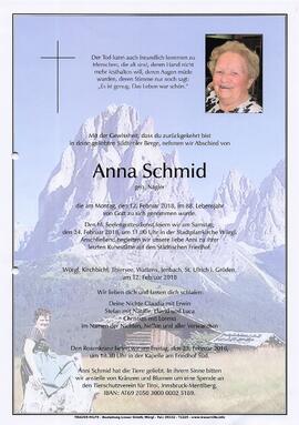 Schmid Anna geb. Nagler G