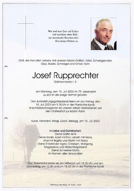 Rupprechter Josef G