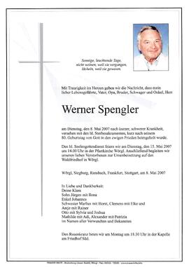 Spengler Werner G