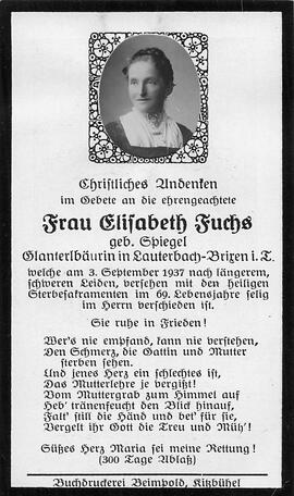 Fuchs elisabeth geb. Spiegel