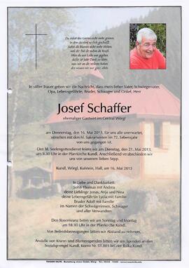 Schaffer Josef G