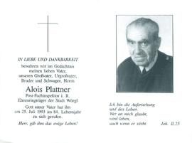Plattner Alois