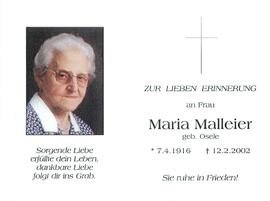 Malleier Maria geb. Osele