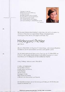 Pichler Hildegard geb. Buratti G