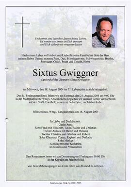 Gwiggner Sixtus G