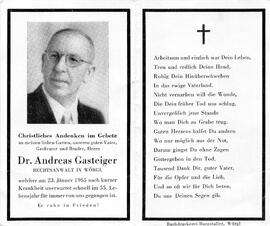 Gasteiger Andreas Dr.