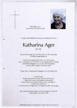 Ager Katharina geb. Ager