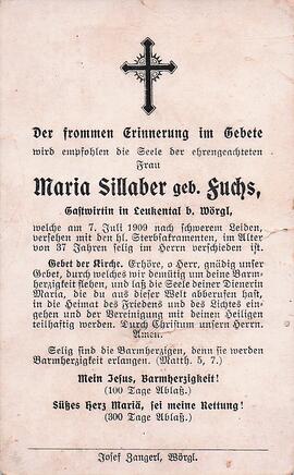 Sillaber Maria geb. Fuchs