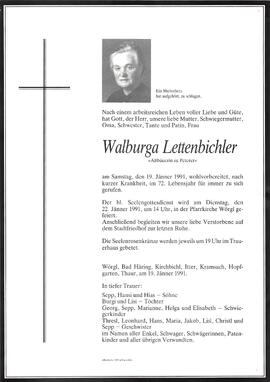 Lettenbichler Walburga G