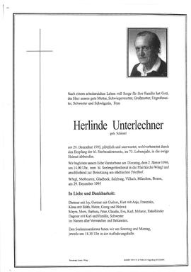 Unterlechner Herlinde geb. Schiestl G