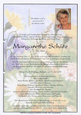 Schütz Margarethe geb. Adam G
