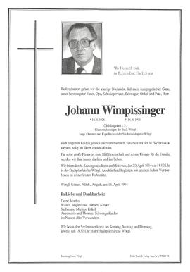 Wimpissinger Johann G