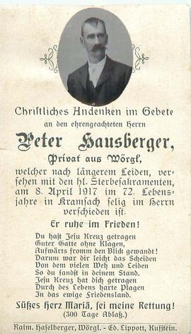 Hausberger Peter 1917
