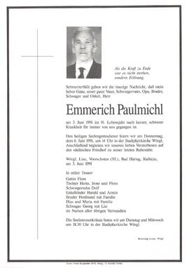Paulmichl Emmerich G