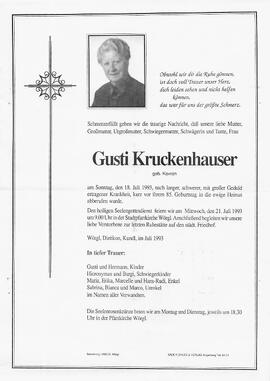 Kruckenhauser Gusti geb. Kavran G