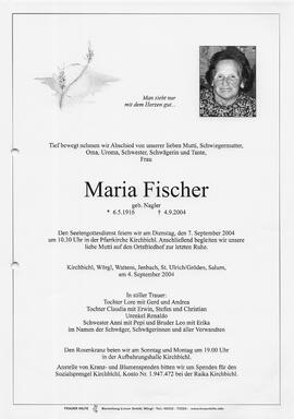 Fischer Maria geb. Nagler G