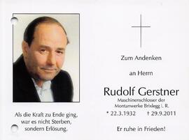 Gerstner Rudolf