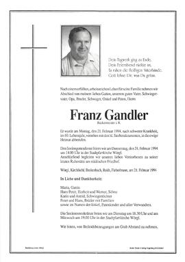 Gandler Franz G