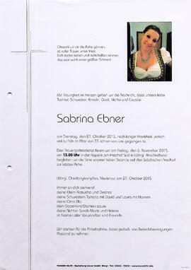 Ebner Sabrina