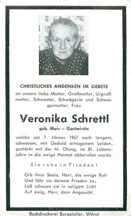 Schrettl Veronika geb. Mair