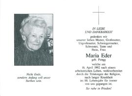 Eder Maria geb. Pungg