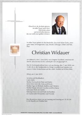 Widauer Christian G