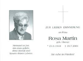 Martin Rosa geb. Obexer