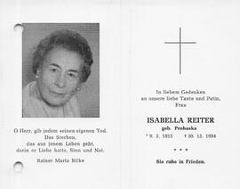 Reiter Isabella geb. Prohaska