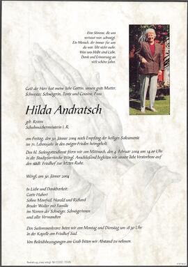 Andratsch Hilda geb. Kraiss G