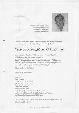 Edenstrasser Johann Univ. Prof. Dr.