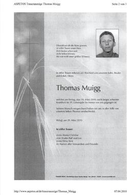 Muigg Thomas G