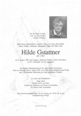 Gstattner Hilde geb. Anker G