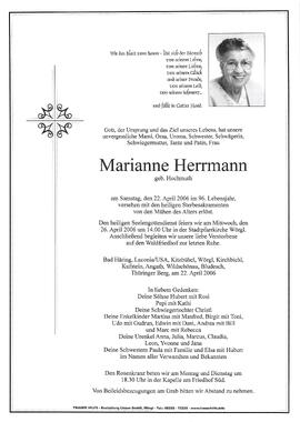 Herrmann Marianne geb. Hochmuth G