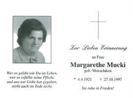 Mucki Margarethe geb. Moeselaken