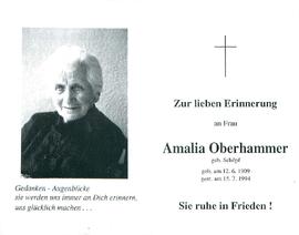 Oberhammer Amalia geb. Schöpf