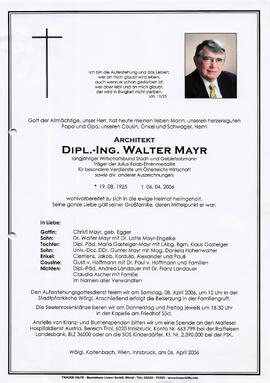 Mayr Walter Dipl.-Ing. G