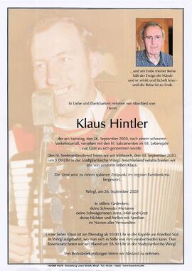 Hintler Klaus G
