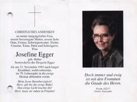 Egger Josefine geb. Huber