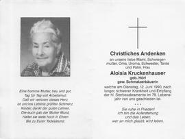 Kruckenhauser Aloisia geb. Hörl