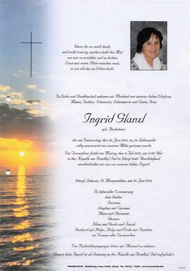 Glanzl Ingrid geb. Buchebner G