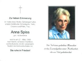 Spiss Anna geb. Hechenleitner