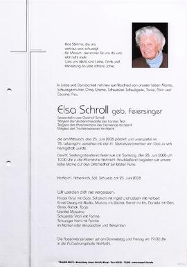 Schroll Elsa geb. Feiersinger G