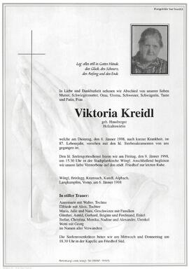 Kreidl Viktoria geb. Hausberger G
