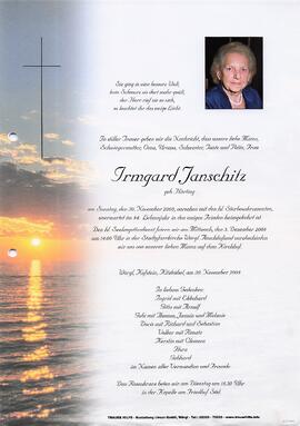 Janschitz Irmgard geb. Härling G