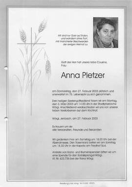 Pletzer Anna G