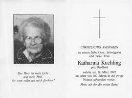 Kuchling Katharina geb. Riedhart