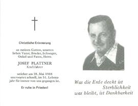 Plattner Josef